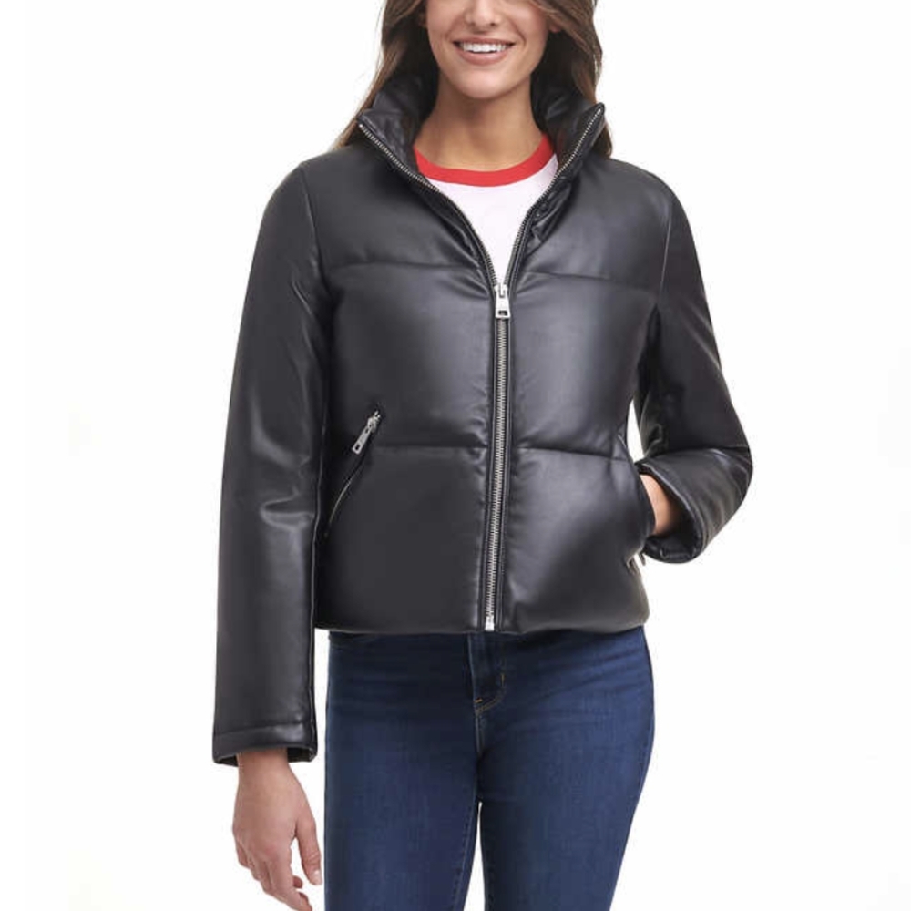 Levi's Ladies' Faux Leather Puffer 